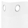 vidaXL Κουρτίνες με κουρτίνες 2 pcs Λευκό 140x140εκ Πολυεστέρας