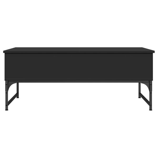 vidaXL Τραπεζάκι Σαλονιού Μαύρο 100 x 50 x 40 εκ. Επ. Ξύλο & Μέταλλο