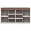 vidaXL Παπουτσοθήκη Γκρι Σκυρ. 103x30x48 εκ. από Επεξεργασμένο Ξύλο