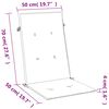 vidaXL Μαξιλάρια Καρέκλας με Πλάτη 4 τεμ. Κρεμ 120x50x4εκ. Ύφασμα