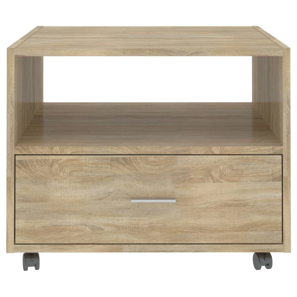 vidaXL Τραπεζάκι Σαλονιού Sonoma Δρυς 55 x 55 x 40 εκ. Επεξεργ. Ξύλο