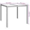 vidaXL Τραπέζι Κήπου για Φαγητό Μπεζ 90 x 90 x 75 cm Πολυ ράταν