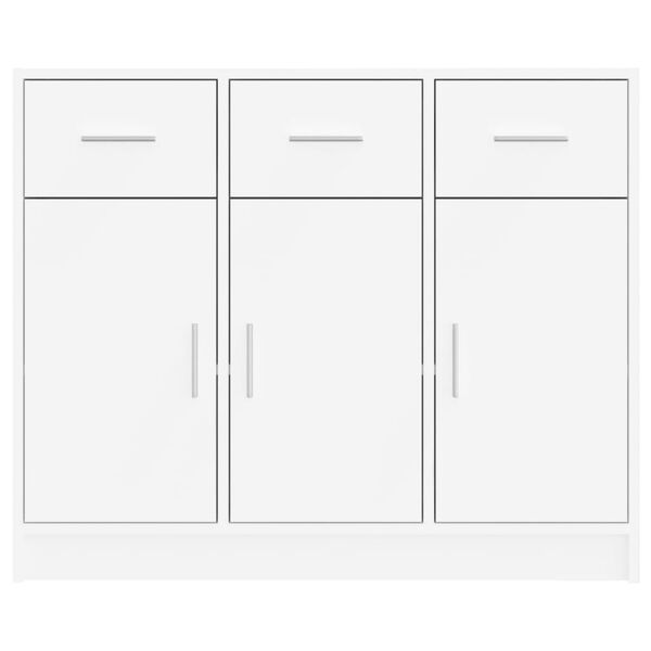 vidaXL Μπουφές Λευκός 91 x 28 x 75 εκ. από Επεξεργασμένο Ξύλο