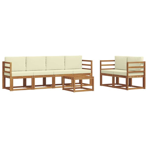 vidaXL &Sigma;&epsilon;&iota;&rho;ά &Kappa;&alpha;&nu;&alpha;&pi;έ &Epsilon;&xi;&omega;&tau;&epsilon;&rho;&iota;&kappa;&omicron;ύ &mu;&epsilon; &mu;&alpha;&xi;&iota;&lambda;ά&rho;&iota; 7 pcs &Phi;&upsilon;&sigma;&iota;&kappa;ό &kappa;&alpha;&iota; &Kappa;&rho;έ&mu;&alpha;