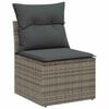 vidaXL Σετ Καναπέ Κήπου με μαξιλάρι 8 pcs Γκρι 100 x 55 x 73 εκ