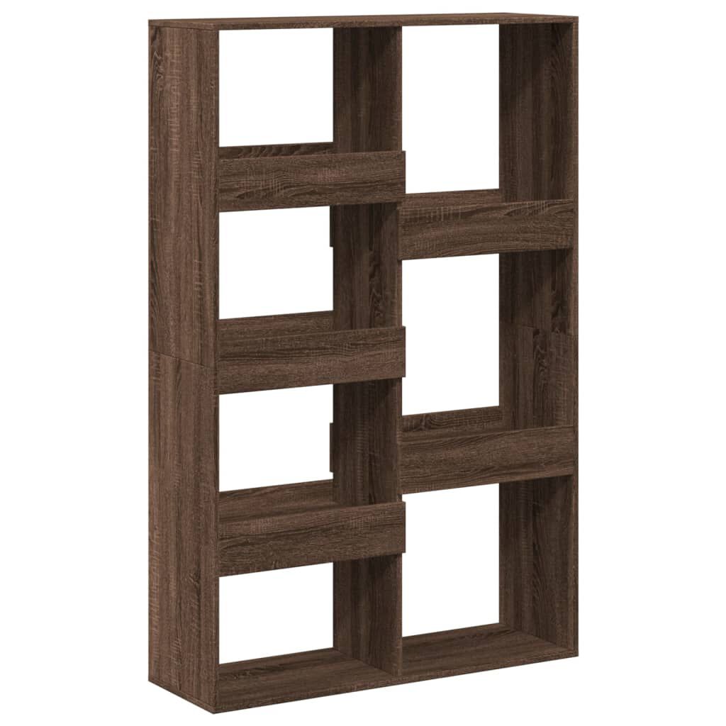 vidaXL Βιβλιοθήκη Καφέ Δρυς 100x33x155,5 εκ. από Επεξεργασμένο Ξύλο