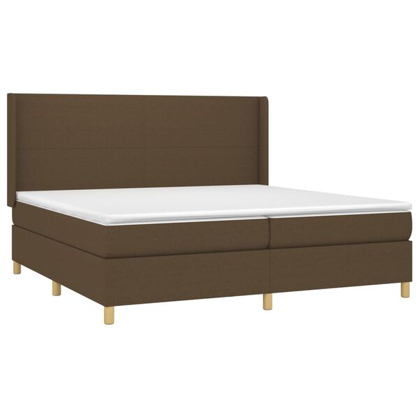 vidaXL &Kappa;&rho;&epsilon;&beta;ά&tau;&iota; Boxspring &mu;&epsilon; &Sigma;&tau;&rho;ώ&mu;&alpha; & LED &Sigma;&kappa;.&Kappa;&alpha;&phi;έ 200x200&epsilon;&kappa;. &Upsilon;&phi;&alpha;&sigma;&mu;ά&tau;&iota;&nu;&omicron;