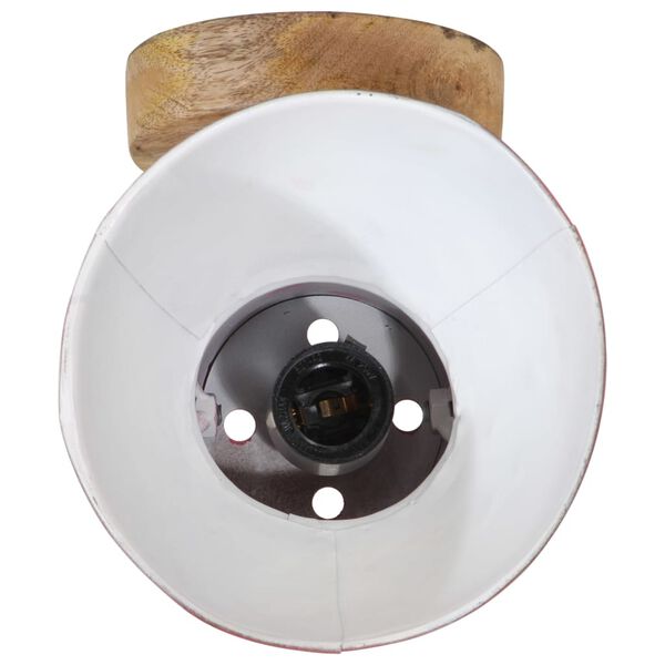 vidaXL Φωτιστικό Τοίχου 25 W Αντικέ Κόκκινο 11,5x11,5x25 εκ. Ε27