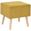 vidaXL Κομοδίνο Μουσταρδί 40 x 35 x 40 εκ. Βελούδινο