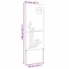 vidaXL Οθόνη Ιδιωτικότητας Κήπου Ασημί 50 x 140 εκ Ανοξείδωτο ατσάλι