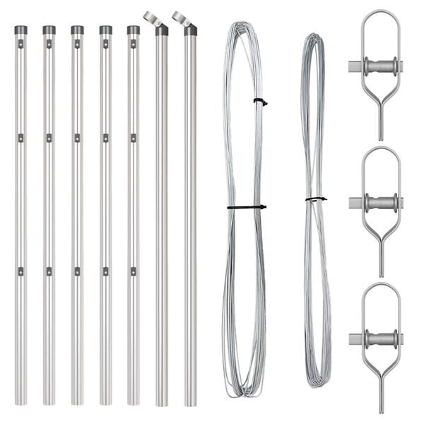 vidaXL &Sigma;&tau;ύ&lambda;&omicron;&sigmaf; &Pi;&epsilon;&rho;&iota;&phi;&rho;ά&xi;&epsilon;&omega;&nu; 7 pcs &Alpha;&sigma;&eta;&mu;ί &Alpha;&tau;&sigma;ά&lambda;&iota;