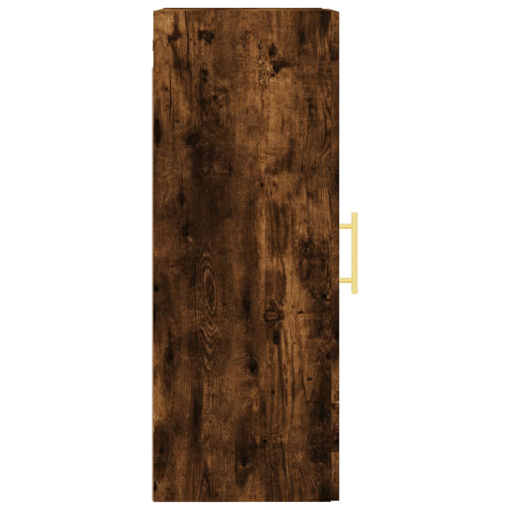 vidaXL Ντουλάπι Τοίχου Καπνιστή Δρυς 34,5 x 34 x 90 εκ.