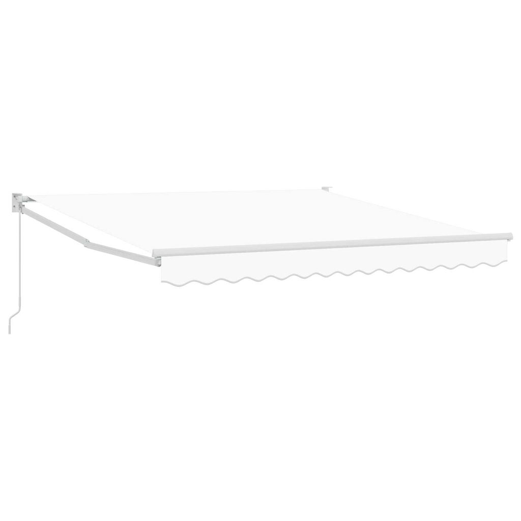 vidaXL Ανασυρόμενη Τέντα Λευκή 350x250 cm