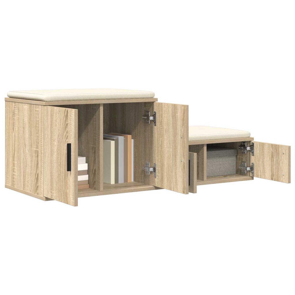 vidaXL Ντουλάπι αποθήκευσης Sonoma Δρυς 127 x 41 x 40 εκ