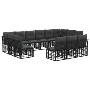 vidaXL &Sigma;&epsilon;&iota;&rho;ά &Kappa;&alpha;&nu;&alpha;&pi;έ &Epsilon;&xi;&omega;&tau;&epsilon;&rho;&iota;&kappa;&omicron;ύ 10 pcs &Mu;&alpha;ύ&rho;&omicron; &kappa;&alpha;&iota; &Sigma;&kappa;&omicron;ύ&rho;&omicron; &Gamma;&kappa;&rho;ί&zeta;&omicron;