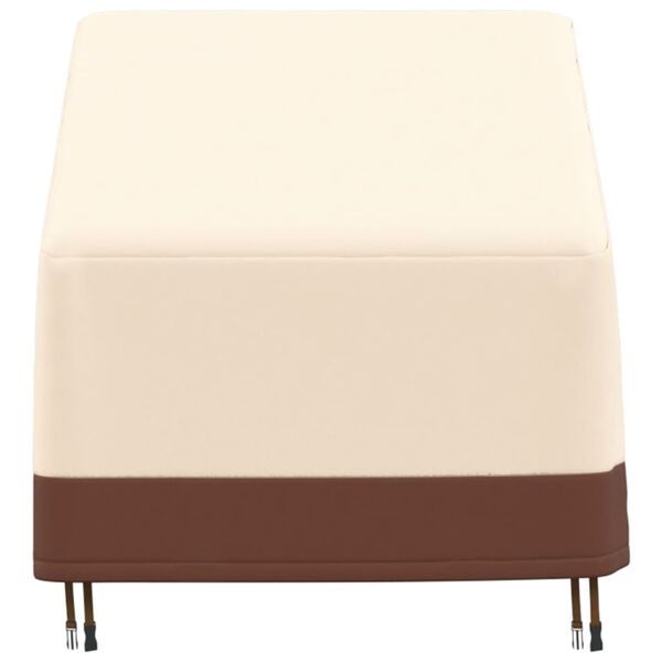 vidaXL Κάλυμμα Πολυθρόνας Κήπου Μπεζ 79x97x48/74 εκ Ύφασμα 600D Oxford