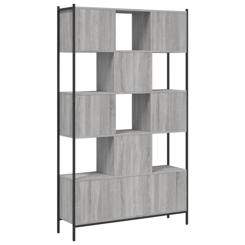 vidaXL Βιβλιοθήκη Γκρι Sonoma 102 x 28 x 172εκ. από Επεξεργασμένο Ξύλο