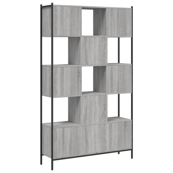 vidaXL Βιβλιοθήκη Γκρι Sonoma 102 x 28 x 172εκ. από Επεξεργασμένο Ξύλο