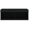 vidaXL Έπιπλο Τηλεόρασης με LED Μαύρο 80 x 30 x 30 εκ.