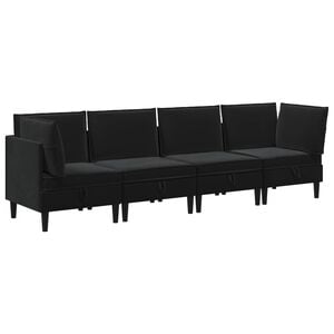 vidaXL &Sigma;&epsilon;&tau; &Epsilon;&pi;ί&pi;&lambda;&omega;&nu; &Sigma;&alpha;&lambda;&omicron;&nu;&iota;&omicron;ύ &mu;&epsilon; &mu;&alpha;&xi;&iota;&lambda;ά&rho;&iota; 4 pcs &Mu;&alpha;ύ&rho;&omicron; &Beta;&epsilon;&lambda;&omicron;ύ&delta;&omicron;