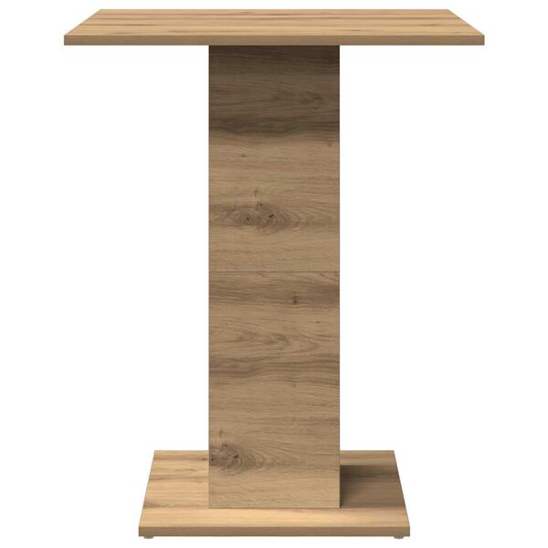 vidaXL Τραπέζι Bistro Χρώμα Τεχνίτης Δρυς 60 x 60 x 75 εκ. Μοριοσανίδα