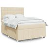 vidaXL &Kappa;&rho;&epsilon;&beta;ά&tau;&iota; Boxspring &mu;&epsilon; &Sigma;&tau;&rho;ώ&mu;&alpha; &Kappa;&rho;&epsilon;&mu; 140x200 &epsilon;&kappa;. &Upsilon;&phi;&alpha;&sigma;&mu;ά&tau;&iota;&nu;&omicron;