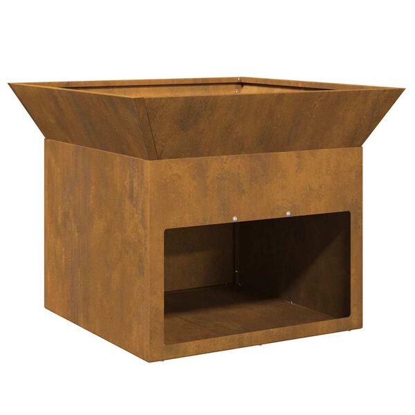 vidaXL Φωτιά Σκ rusty 50 x 50 x 40 cm Ατσάλι σκληρυθέν στον αέρα