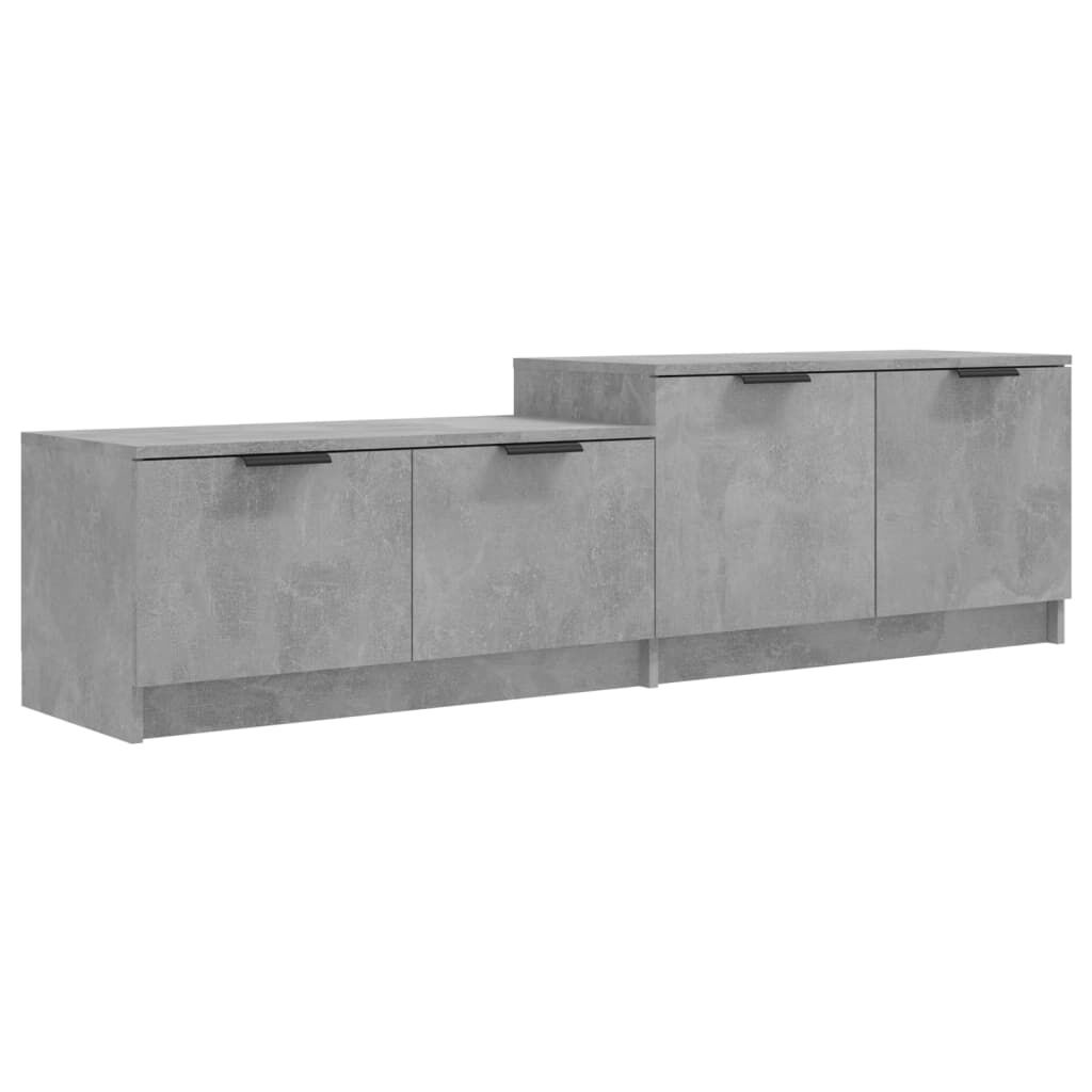 vidaXL Έπιπλο Τηλεόρασης Γκρι Σκυροδέματος 158,5x36x45 εκ. Επεξ. Ξύλο