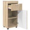 vidaXL Ντουλάπι Μπάνιου με πόρτα TULUM Sonoma Δρυς 37 x 31.5 x 82 εκ
