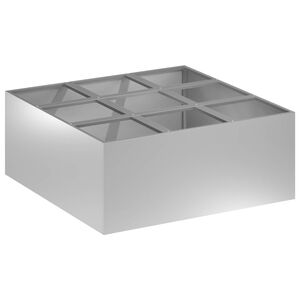 vidaXL &Gamma;&lambda;ά&sigma;&tau;&rho;&alpha; &Kappa;ή&pi;&omicron;&upsilon; &Alpha;&sigma;&eta;&mu;ί 100 x 100 x 30 cm &Gamma;&alpha;&lambda;&beta;&alpha;&nu;&iota;&sigma;&mu;έ&nu;&omicron;&sigmaf; &Chi;ά&lambda;&upsilon;&beta;&alpha;&sigmaf;