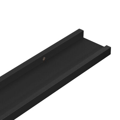 vidaXL Ράφια για Κορνίζες 2 τεμ. Μαύρα 60 x 9 x 3 εκ. από MDF