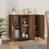 vidaXL Ντουλάπι Καφέ Δρυς 90 x 34 x 80 εκ. από Επεξεργασμένο Ξύλο