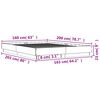 vidaXL Πλαίσιο Κρεβατιού με LED Λευκό 160 x 200 εκ.