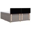 vidaXL &Kappa;&rho;&epsilon;&beta;ά&tau;&iota; Boxspring &mu;&epsilon; &Sigma;&tau;&rho;ώ&mu;&alpha; Taupe 200x200 &epsilon;&kappa;. &Upsilon;&phi;&alpha;&sigma;&mu;ά&tau;&iota;&nu;&omicron;