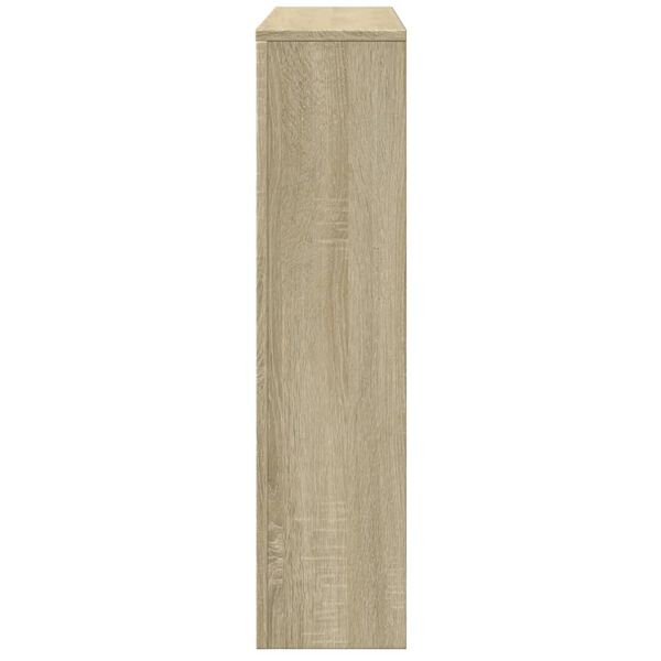 vidaXL Κάλυμμα Καλοριφέρ Sonoma Δρυς 149x20x82 εκ. Επεξεργασμένο Ξύλο