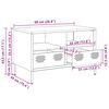 vidaXL Έπιπλο Τηλεόρασης Ροζ 68 x 39 x 43,5 εκ. Χάλυβας Ψυχρής Έλασης