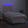 vidaXL &Kappa;&rho;&epsilon;&beta;ά&tau;&iota; Boxspring &mu;&epsilon; &Sigma;&tau;&rho;ώ&mu;&alpha; & LED &Kappa;&rho;&epsilon;&mu; 100x200 &epsilon;&kappa;. &Upsilon;&phi;&alpha;&sigma;&mu;ά&tau;&iota;&nu;&omicron;