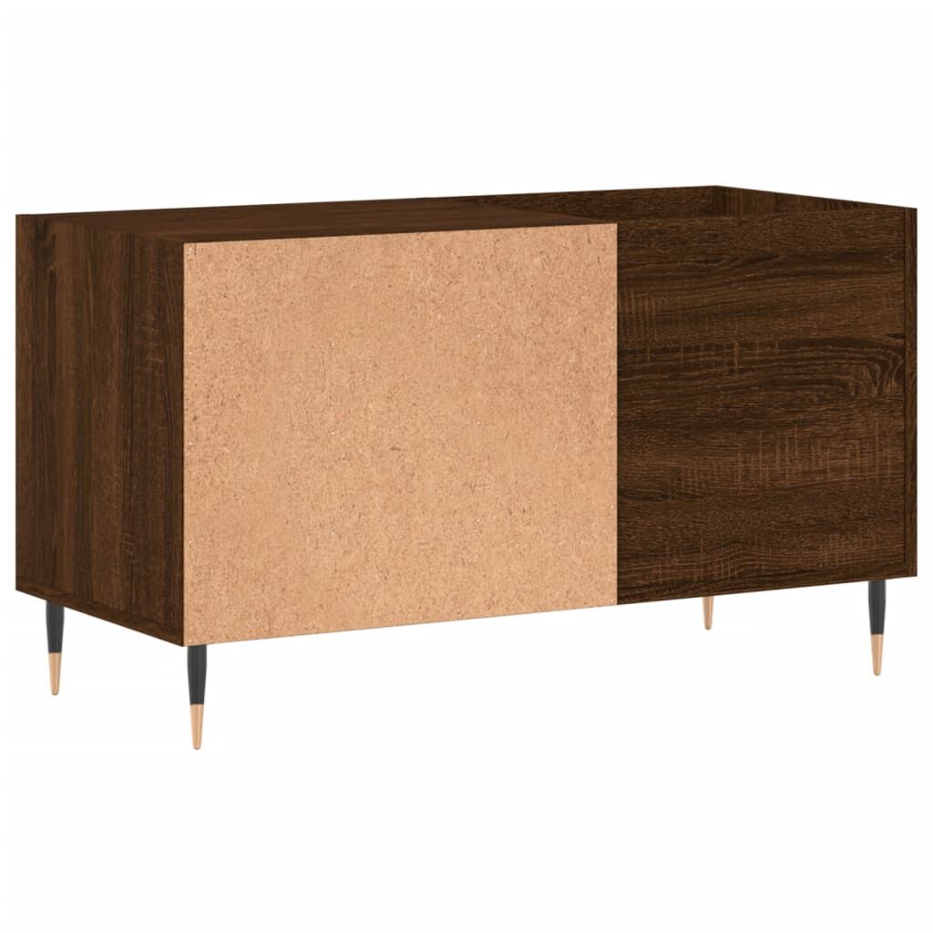 vidaXL Δισκοθήκη Καφέ Δρυς 85 x 38 x 48 εκ. από Επεξεργασμένο Ξύλο