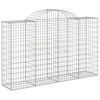 vidaXL Συρματοκιβώτια Τοξωτά 7 τεμ. 200x50x120/140 εκ. Γαλβαν. Ατσάλι