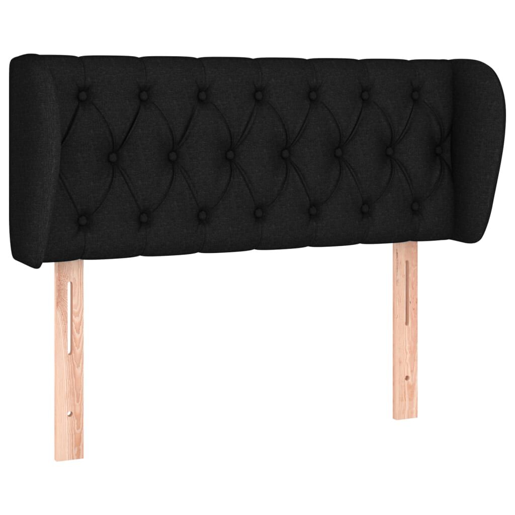 vidaXL Κεφαλάρι με Πτερύγια Μαύρο 103x23x78/88 εκ. Υφασμάτινο