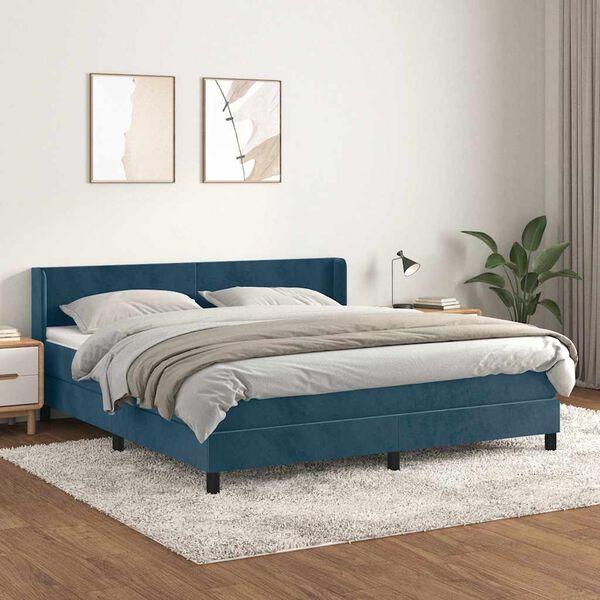 vidaXL &Kappa;&rho;&epsilon;&beta;ά&tau;&iota; Boxspring &mu;&epsilon; &Sigma;&tau;&rho;ώ&mu;&alpha; &Sigma;&kappa;&omicron;ύ&rho;&omicron; &Mu;&pi;&lambda;&epsilon; 160x200 &epsilon;&kappa;. &Beta;&epsilon;&lambda;&omicron;ύ&delta;&iota;&nu;&omicron;