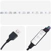vidaXL Κεφαλάρι με φώτα λωρίδας LED Καφέ δρυς 75 cm Επεξεργασμένο ξύλο