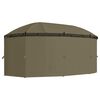 vidaXL Κιόσκι με Κουρτίνες Taupe 520 x 349 x 255 εκ. 180 γρ./μ²