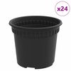 vidaXL &Sigma;&tau;&rho;&omicron;&gamma;&gamma;&upsilon;&lambda;ή &Gamma;&lambda;ά&sigma;&tau;&rho;&alpha; &Lambda;&omicron;&upsilon;&lambda;&omicron;&upsilon;&delta;&iota;ώ&nu; 24 pcs &Mu;&alpha;ύ&rho;&omicron; &Oslash; 12,5 x 10 &epsilon;&kappa;