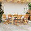 vidaXL Πτυσσόμενη Καρέκλα με μαξιλάρι 6 pcs Γκρι 49 x 57.5 x 92εκ