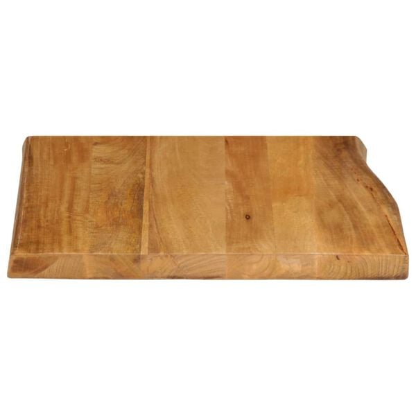 vidaXL Επιφάνεια Τραπεζιού 60x60x3,8 εκ. Live Edge Μασίφ Ξύλο Μάνγκο