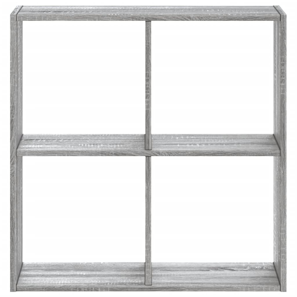 vidaXL Βιβλιοθήκη Γκρι Sonoma 68,5x32x68,5 εκ. από Επεξεργ. Ξύλο