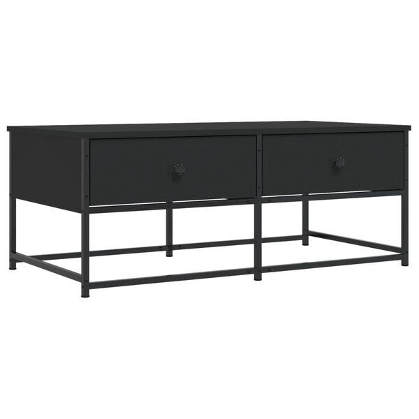 vidaXL Τραπεζάκι Σαλονιού Μαύρο 100x51x40 εκ. Επεξεργασμένο Ξύλο