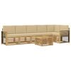 vidaXL &Sigma;&epsilon;&iota;&rho;ά &Kappa;&alpha;&nu;&alpha;&pi;έ &Epsilon;&xi;&omega;&tau;&epsilon;&rho;&iota;&kappa;&omicron;ύ 7 pcs &Lambda;&epsilon;&upsilon;&kappa;ό &kappa;&alpha;&iota; &Mu;&pi;&epsilon;&zeta; 59 x 59 x 37 &epsilon;&kappa;