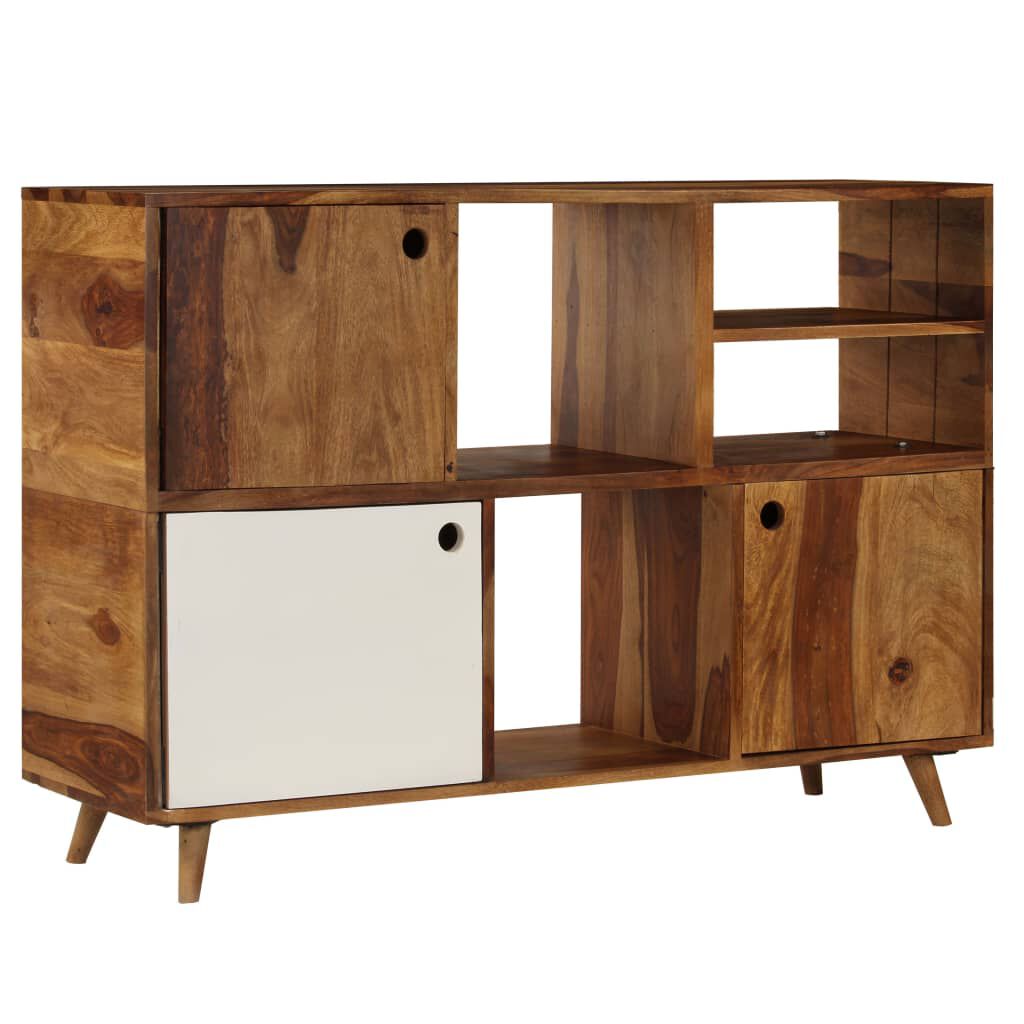 vidaXL Ντουλάπι με Ράφια 118 x 35 x 70 εκ. από Μασίφ Ξύλο Sheesham